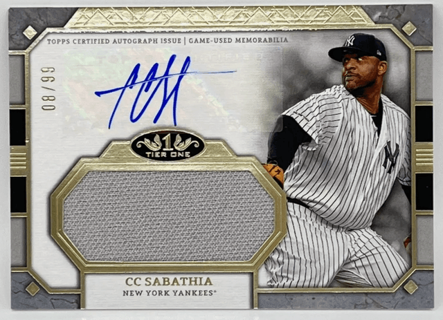 2024 Topps Tier One CC Sabathia #AT1JR-CSA