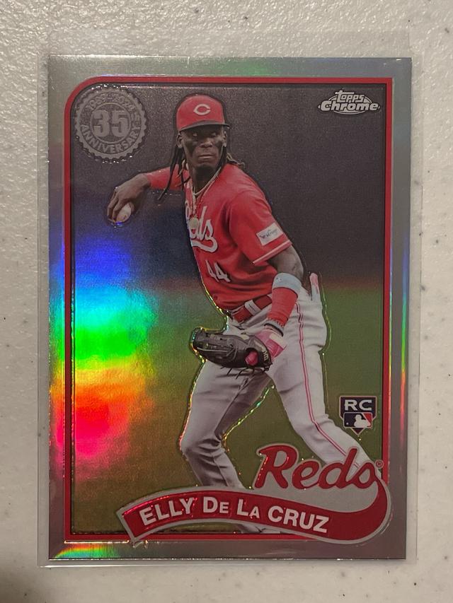 2024 Topps Chrome Elly De La Cruz 1989 Topps Baseball Checklist #89CB-11